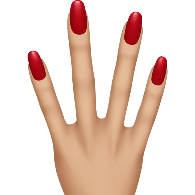 Red manicure emoji
