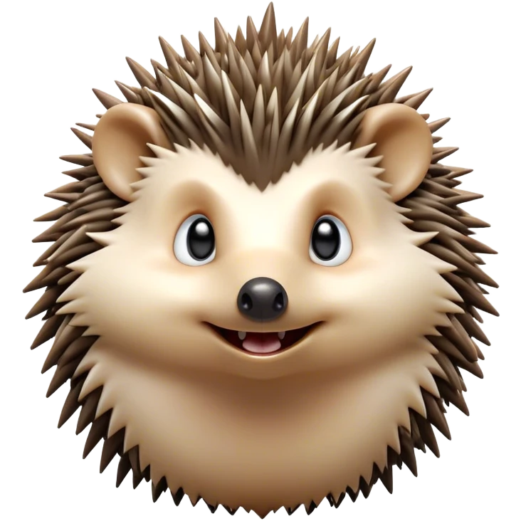 Cinematic Comical Hedgehog Portrait Emoji, Head tilted dramatically with an exaggeratedly surprised expression and wide, comically expressive eyes, featuring a small, spiky body with quills that seem to dance with playful energy, Simplified yet hilariously expressive features, highly detailed, glowing with a slightly sassy woodland glow, high shine, dramatic yet playful, stylized with an air of cheeky hedgehog mischief, soft glowing outline, capturing the essence of a meme-worthy hedgehog that looks ready to roll its way into viral fame! emoji