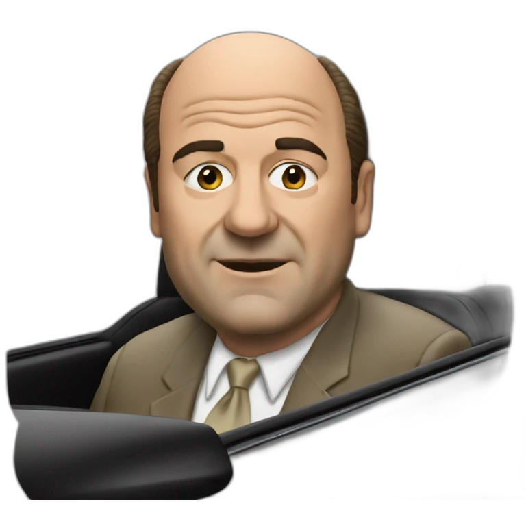 Tony Soprano driving emoji
