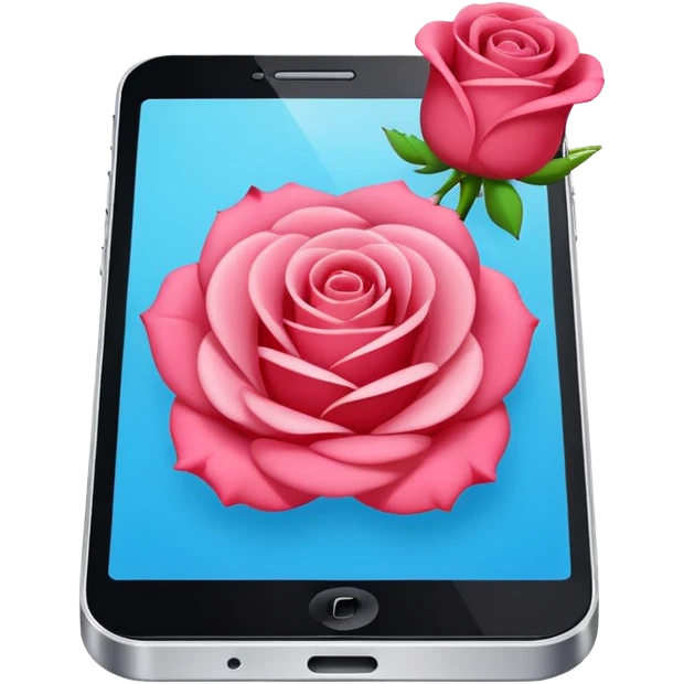 online booking icon (rose color) emoji