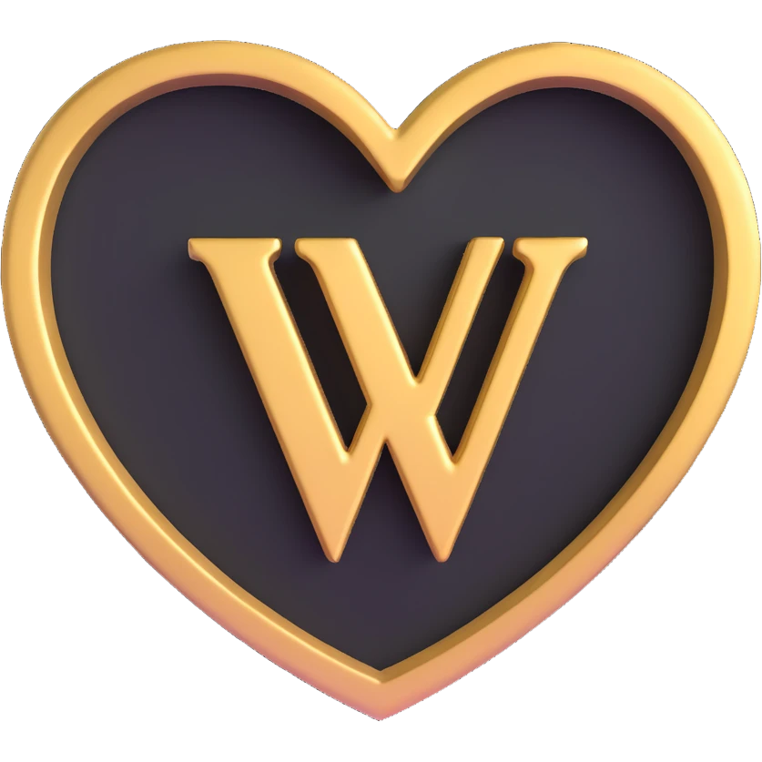 Wu-Tang Clan W symbol inside a heart emoji
