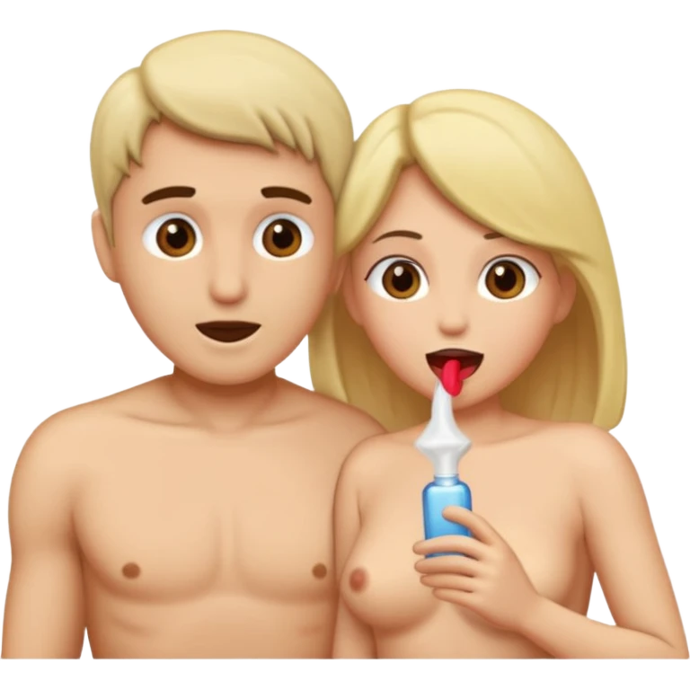 naked couple blowjob emoji