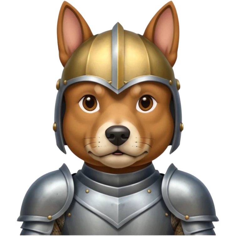 dog knight portrait emoji