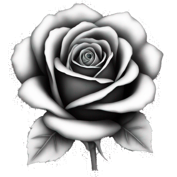 rose black emoji