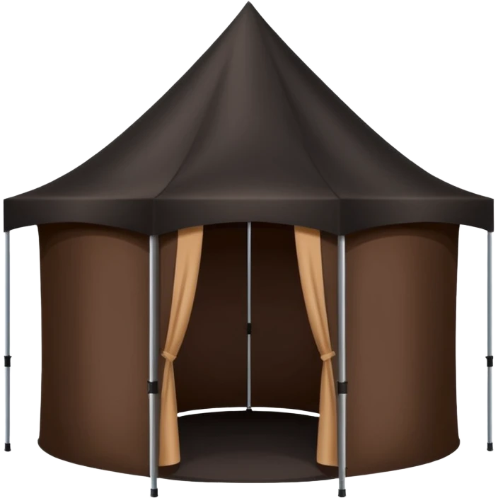 black spray tan tent emoji