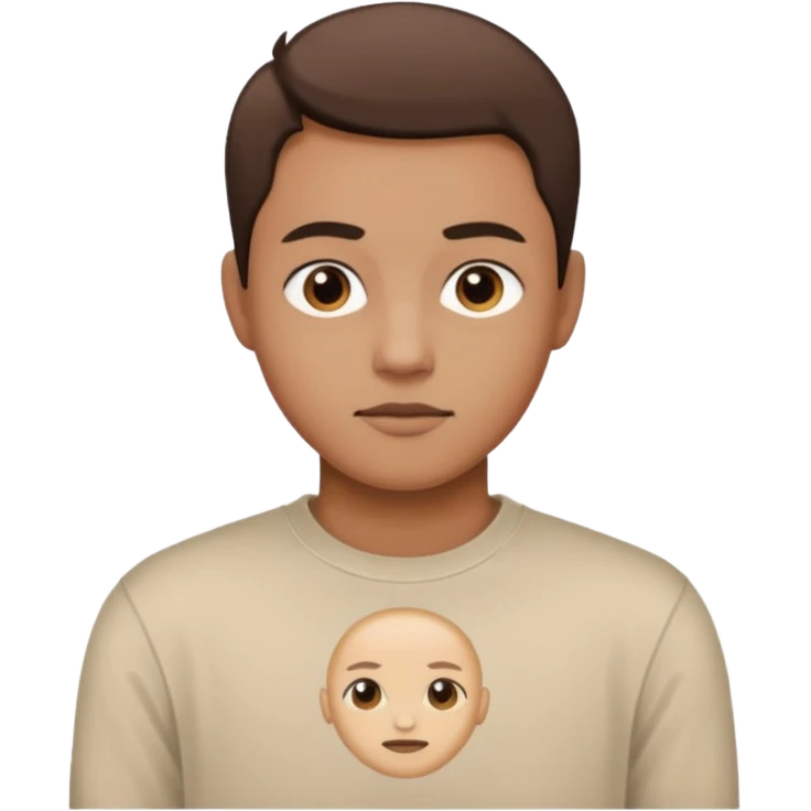 long-sleeve T-shirt without smile emoji