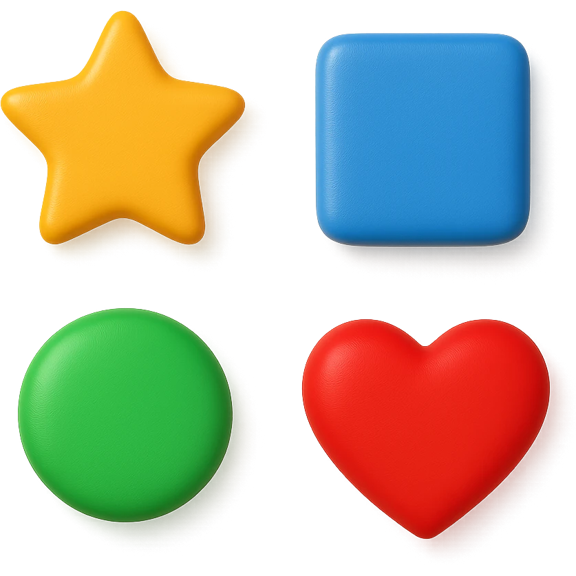 remove frame and add simple white background and add shadows to all elements  emoji