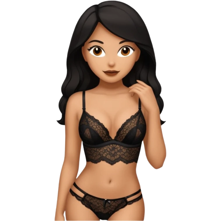 sexy latina mommy in lingerie emoji