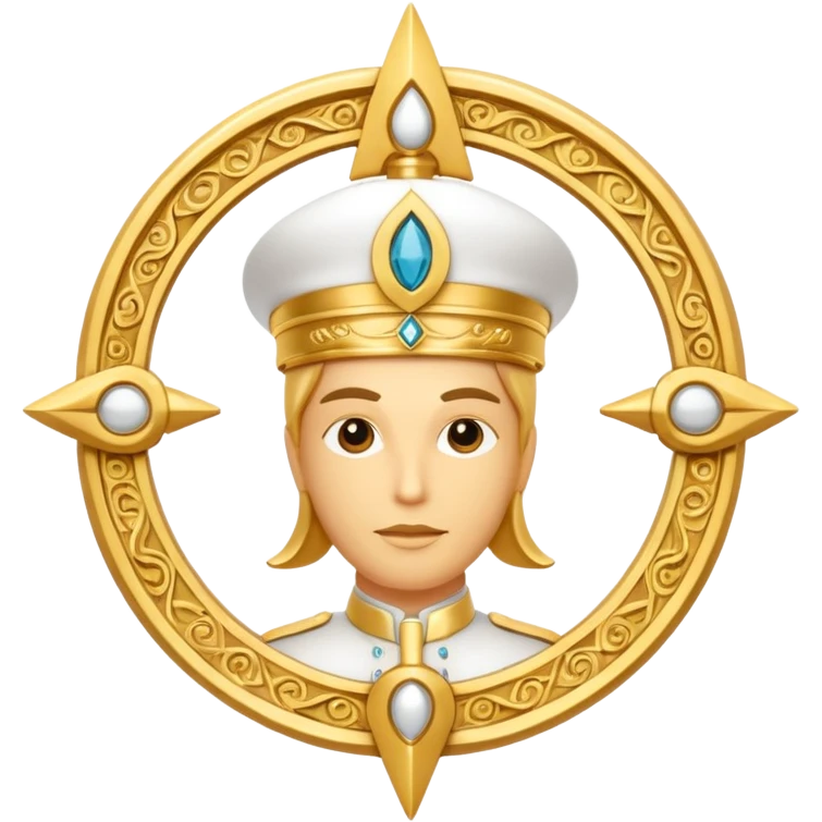 scientology mystical gold and white figure emoji