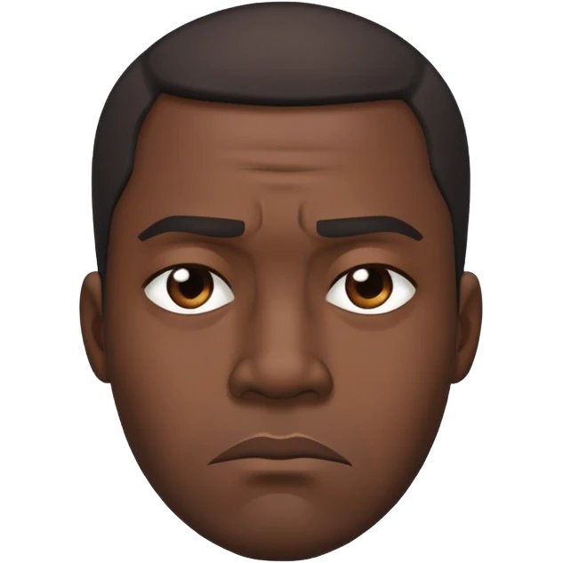 sad black guy emoji