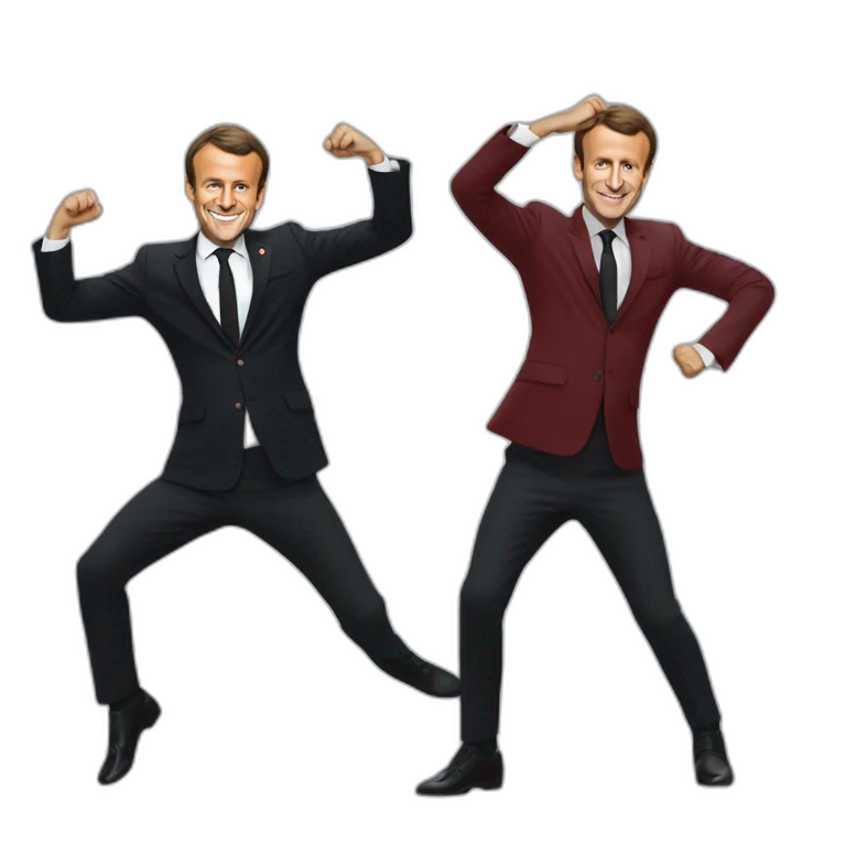 Emmanuel macron qui danse emoji