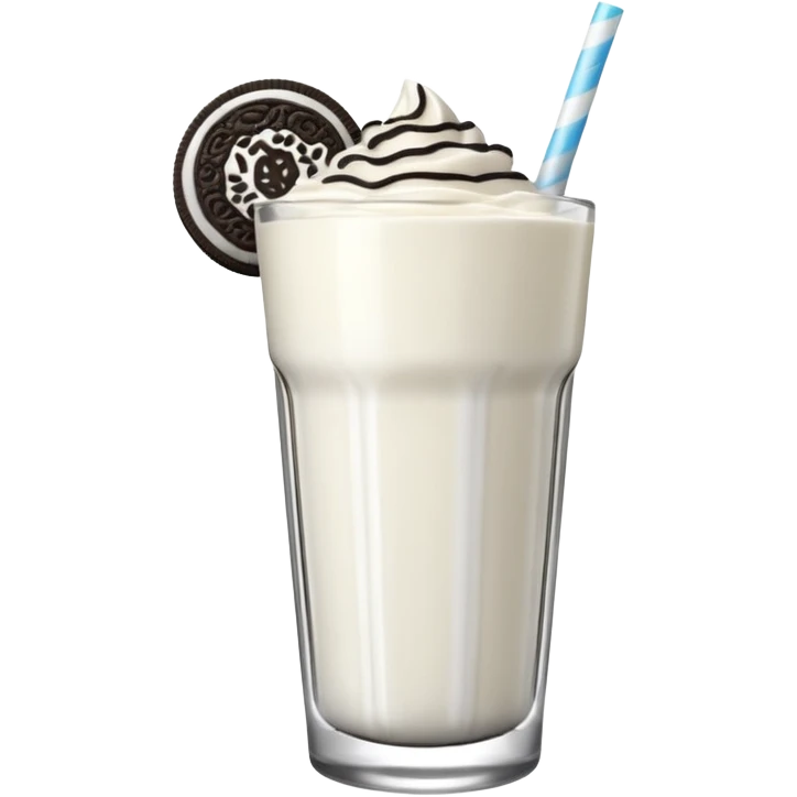 Oreo white smoothie and glaze on top  emoji