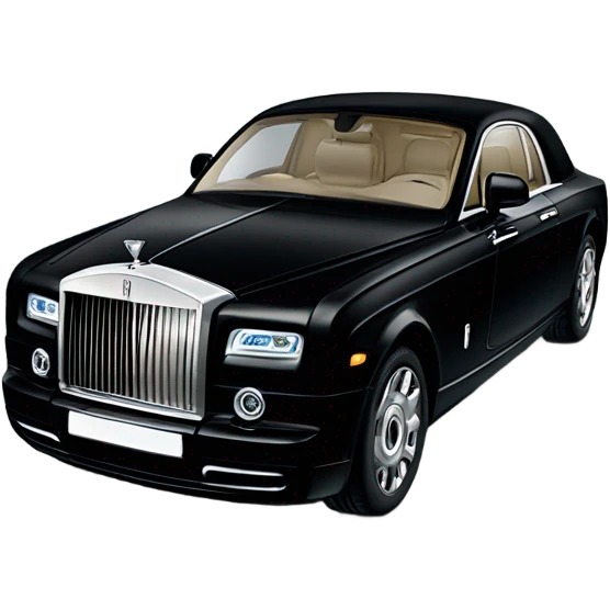 Black rolls Royce  emoji
