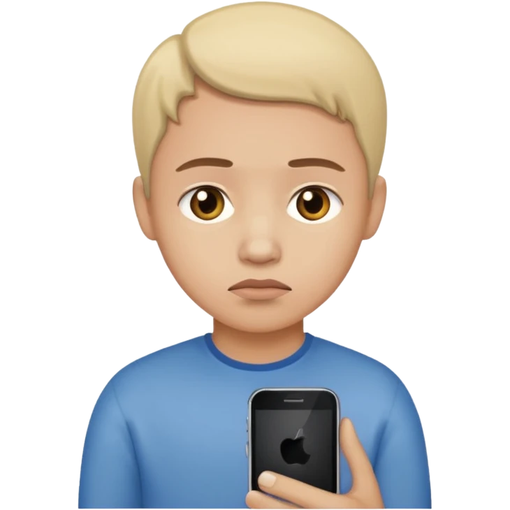 An face with mobile sad emoji