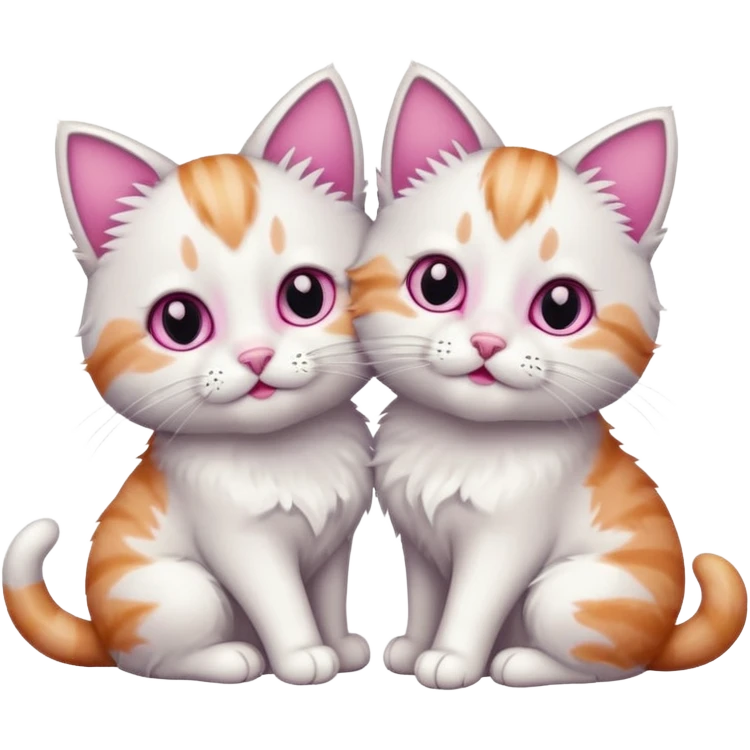 a cute cat couples emoji