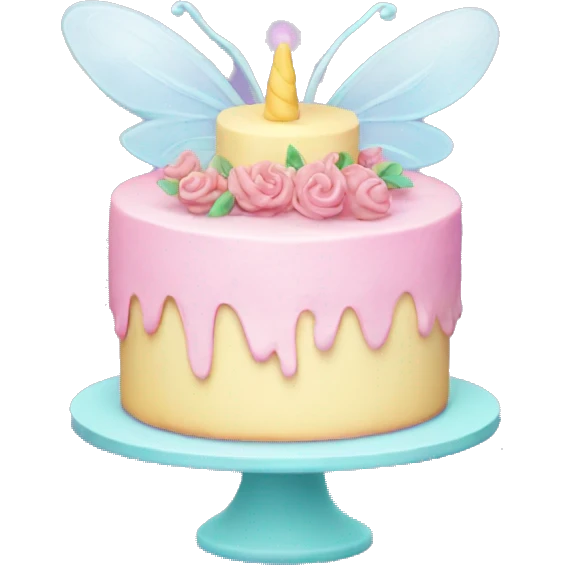 Fairy pastel cake emoji