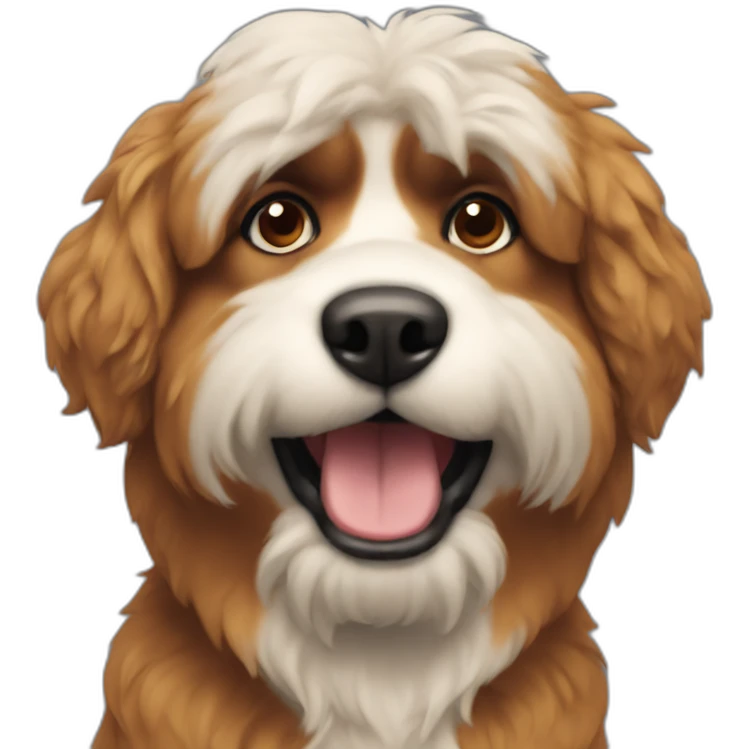 Hairy-dog emoji