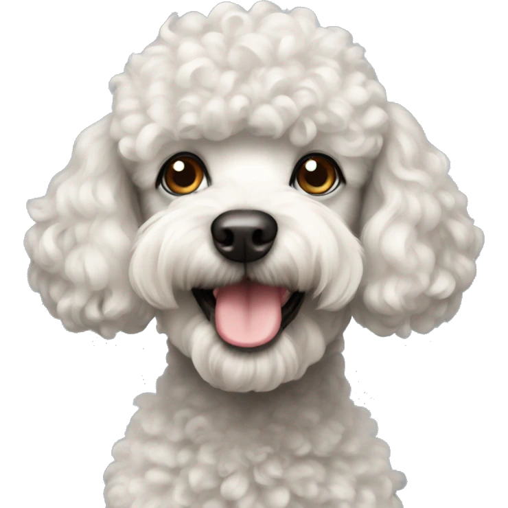 Dog poodle emoji