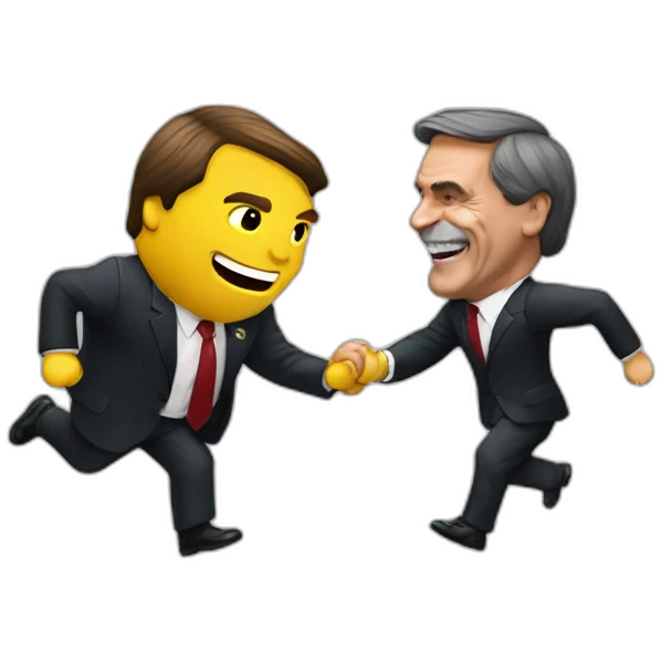 bolsonaro batendo no lula emoji
