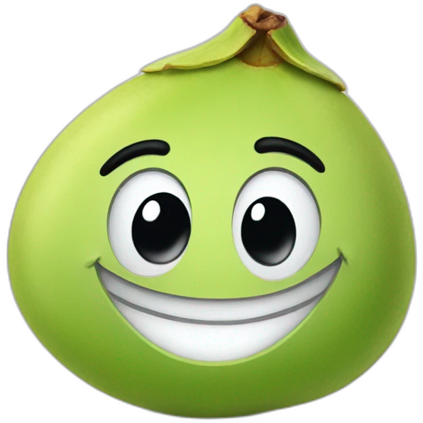 smiling pistachio nut emoji