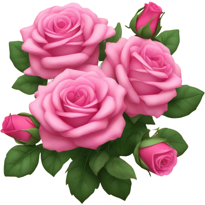 Pink roses emoji
