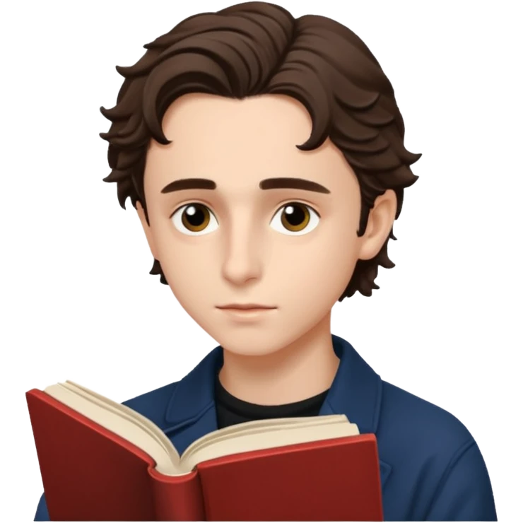 timothee read book emoji