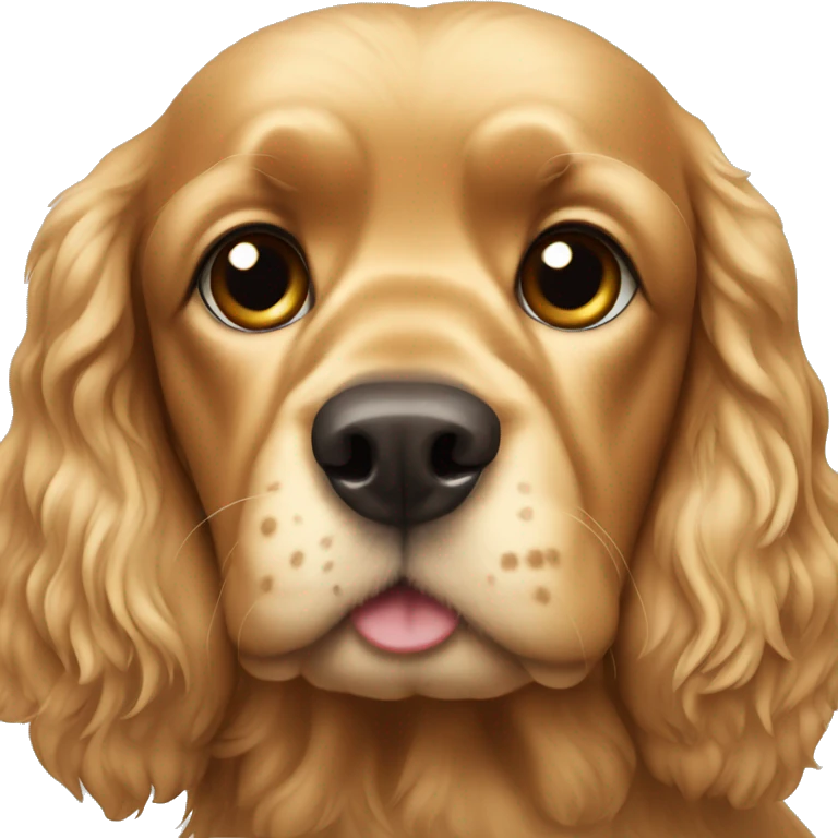 Golden cocker spaniel emoji