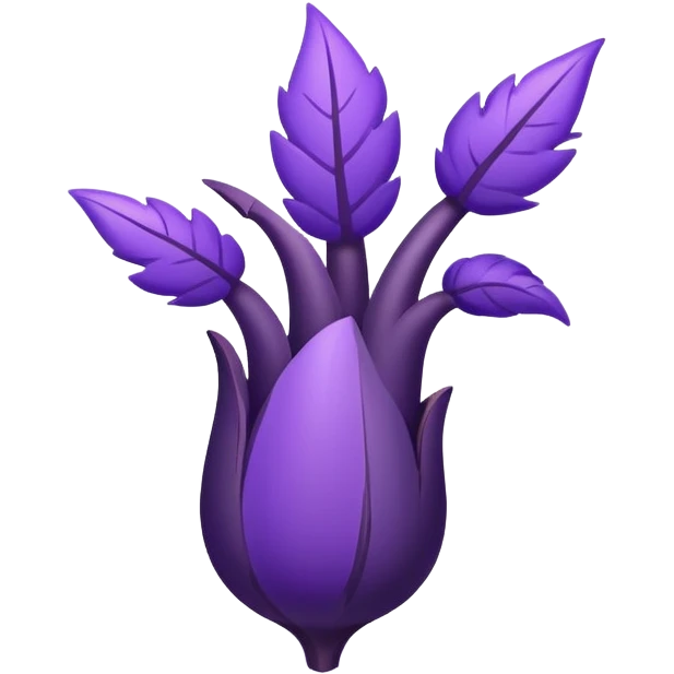 UBE root, simplified and bold, clean lines, looks like a brand logo emoji