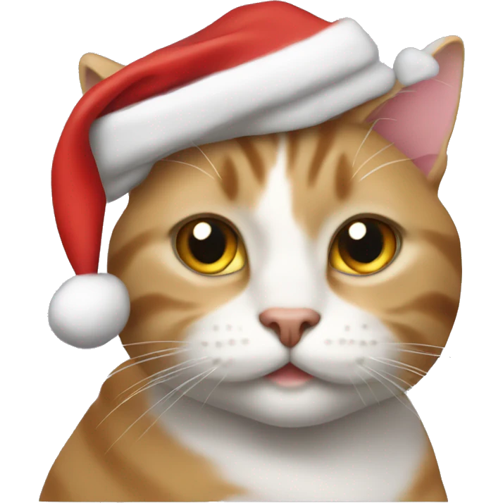 cat with santa hat emoji