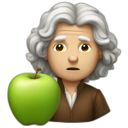 isaac-newton-stricken-apple emoji