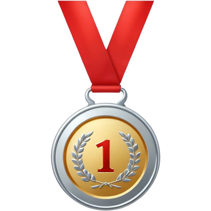 медаль за второе место emoji