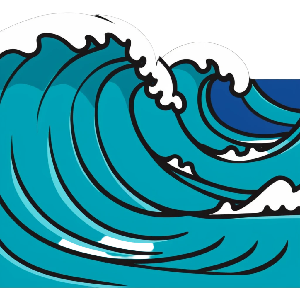 ocean wave emoji