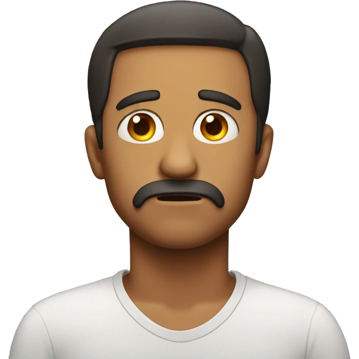 Sad man emoji