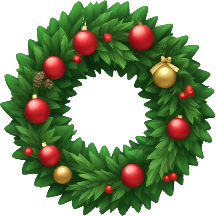 Christmas wreath  emoji