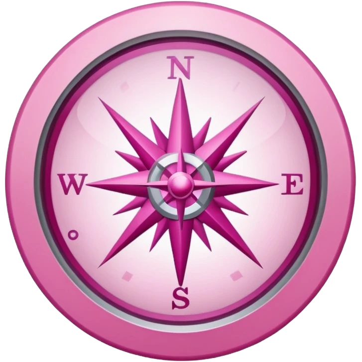 mix light pink dark pink and white girly internet compass logo emoji