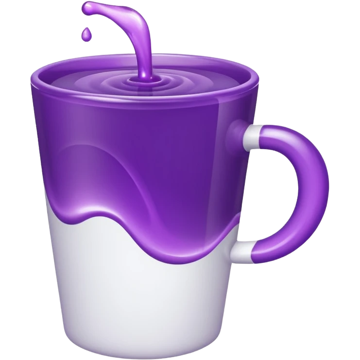 white cup with purple liquid emoji