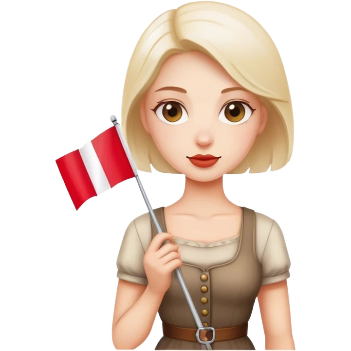 woman with polish flag emoji