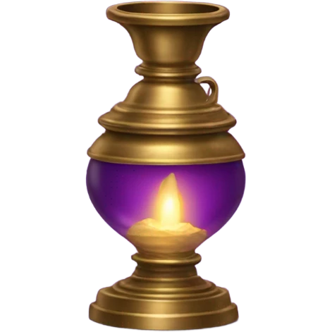 genie coming out of the lamp purple emoji