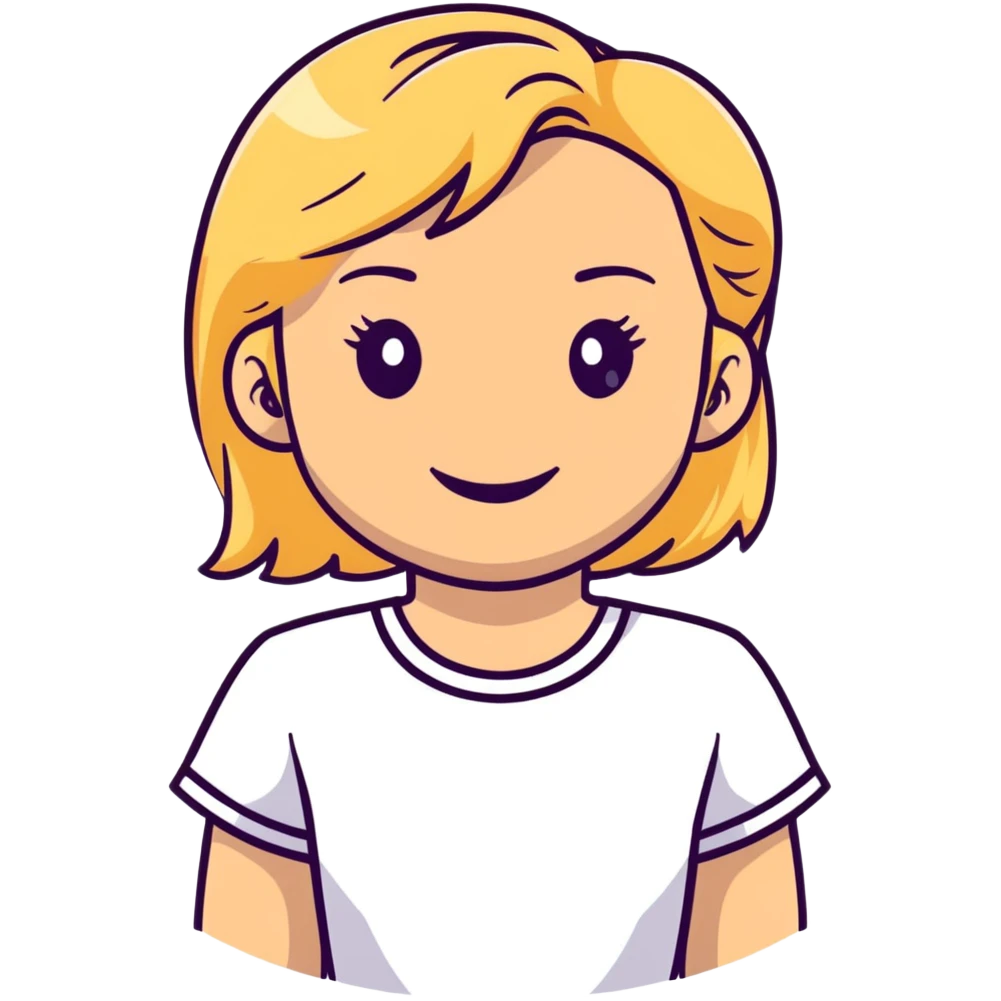 Blond hair lightskin girl emoji