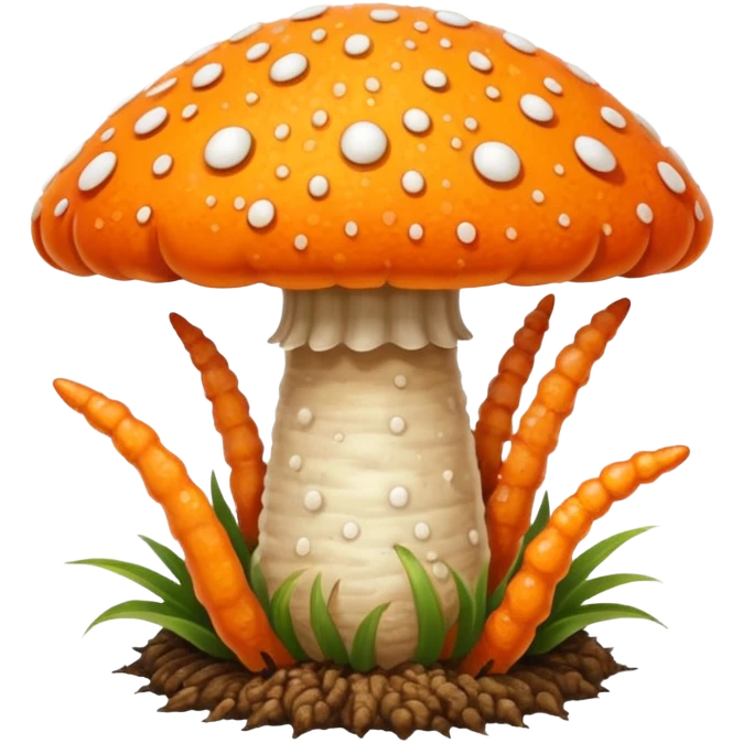 happy mushroom cordyceps emoji
