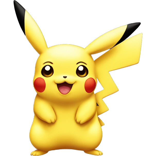 Pikachu kissy face emoji