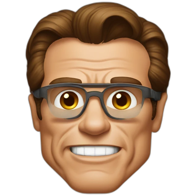 arnold schwarzenegger with a gremlins emoji