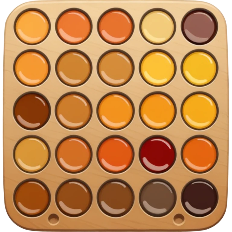 Fall colors paint palette emoji