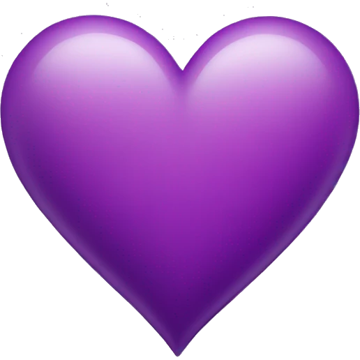 Purple heart emoji