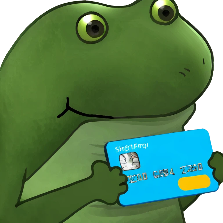 Light blue credit card emoji