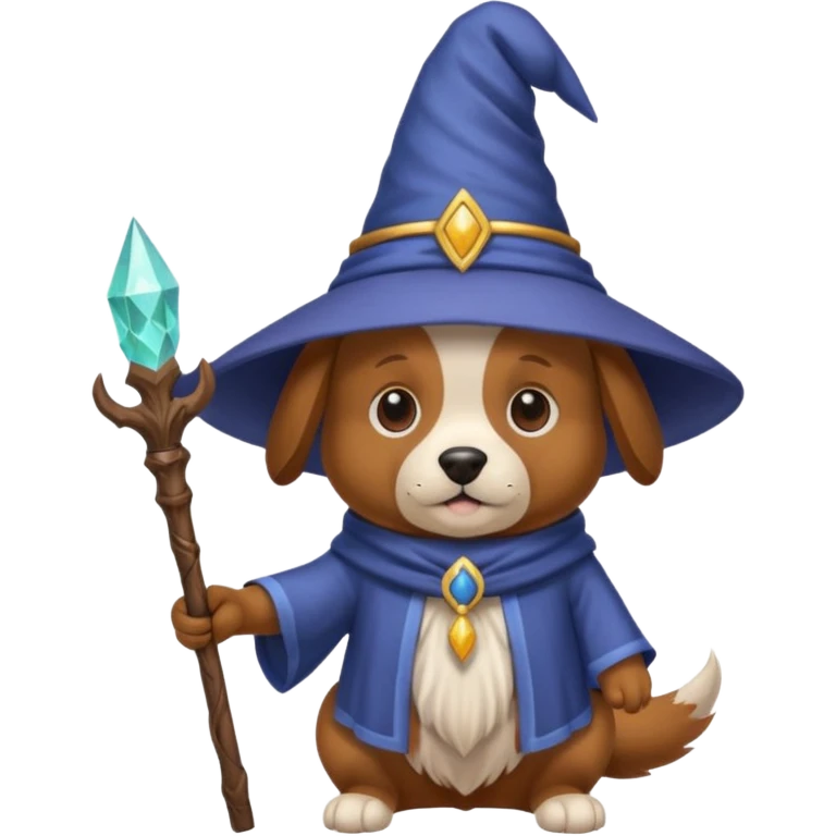 Dog wizard emoji