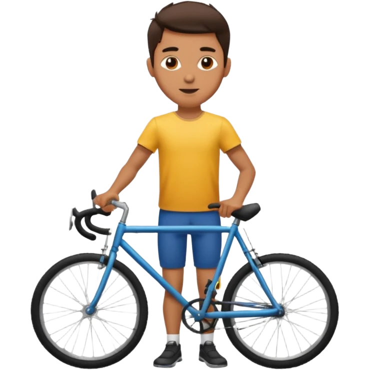 man with bicycle emoji