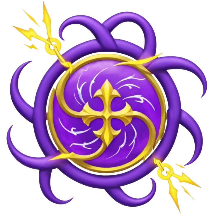 Wiz 101 casting sigil purple and yellow inspired storm magic  emoji