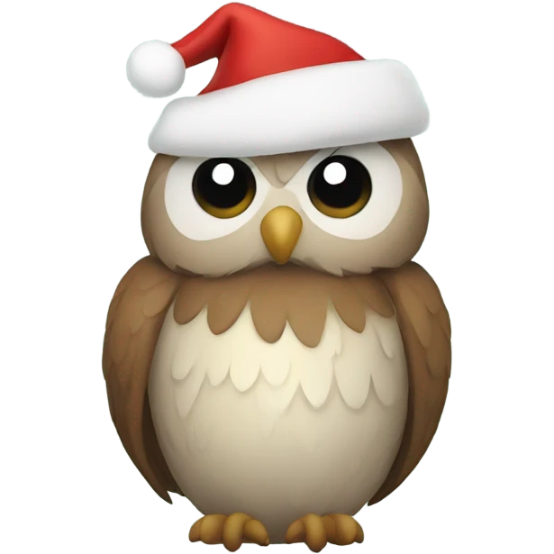 Christmas owl emoji