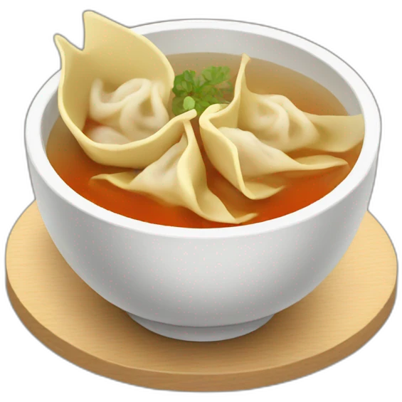 wonton soup emoji